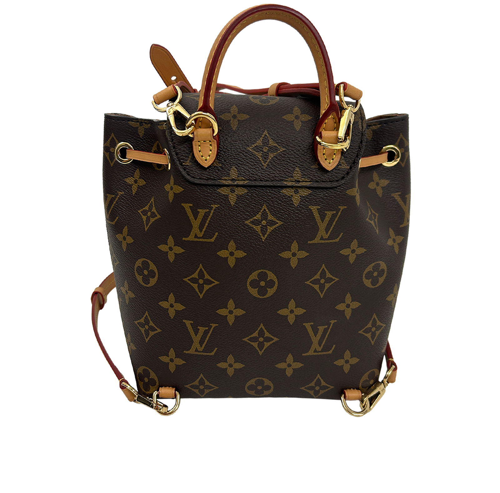 Mochila Montsouris, 1.700&euro;, Bolso, Marrón, Canvas - General, Vista trasera